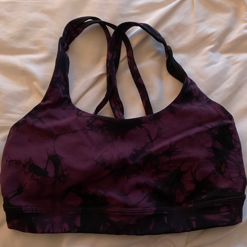 Lululemon purple tie dye sports bra